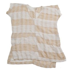 Anthropologie Akemi + Kin Women's Linen Striped Cover-up Size S
